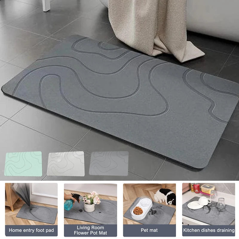 Quick Drying Stone Bath Mat